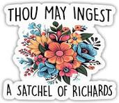 Satchel of Richards Sticker