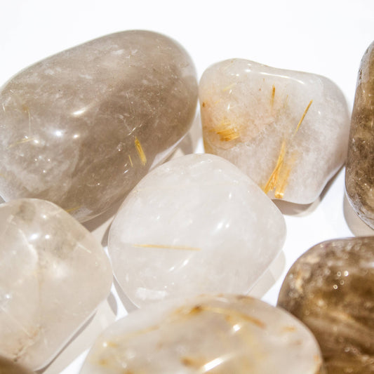 Rutilated Quartz Tumbled Grade A