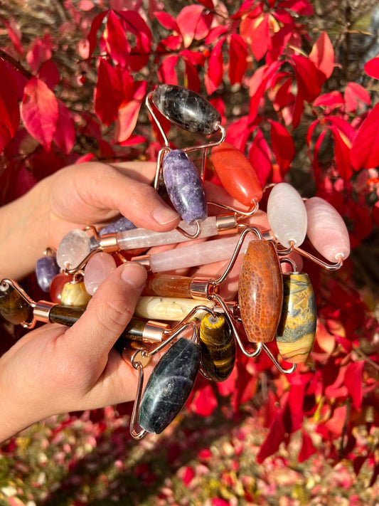 Massage Rollers: Cherry Quartz