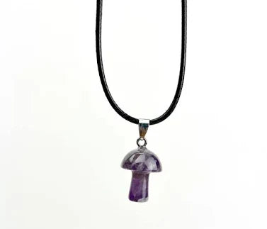 Mushroom Pendant Amethyst