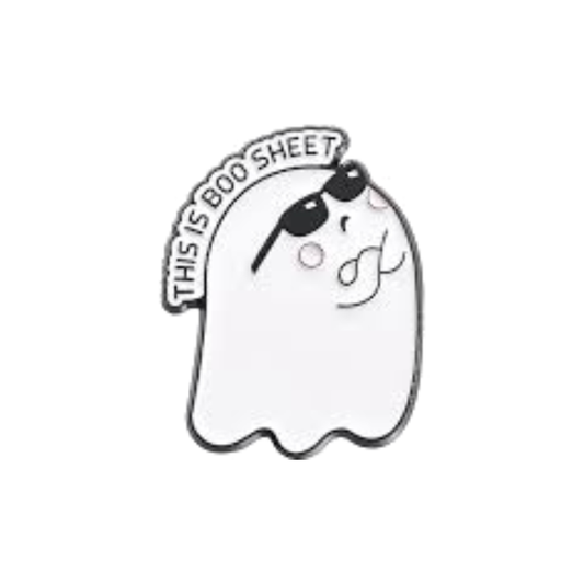 This is Boo Sheet Ghost Enamel Pin