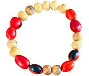 Palo Santo & Peruvian Huayruro Seed Bracelet