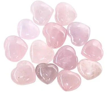 Rose Quartz Hearts Medium Size