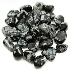 Snow Flake Obsidian Tumbled Stones