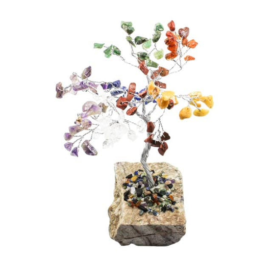 Chakra Gemstone Trees 200 Stones Stone Base