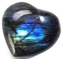 Labradorite Heart