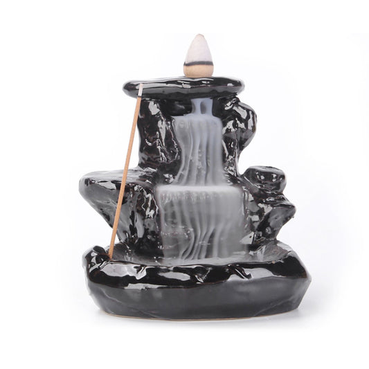 Mystic falls ceramic backflow incense burner